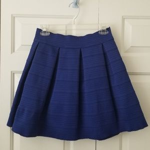 Express blue skater skirt